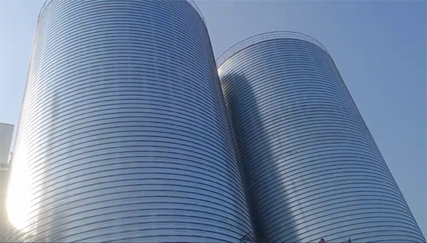 南木林2座混凝土高架卷板仓